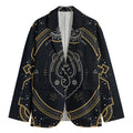 Vintage Leo Zodiac Sign Print Men's Blazer