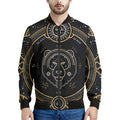 Vintage Leo Zodiac Sign Print Men's Bomber Jacket
