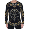 Vintage Leo Zodiac Sign Print Men's Long Sleeve T-Shirt