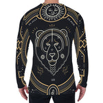 Vintage Leo Zodiac Sign Print Men's Long Sleeve T-Shirt