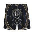 Vintage Leo Zodiac Sign Print Men's Athletic Shorts