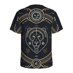 Vintage Leo Zodiac Sign Print Men's Sports T-Shirt
