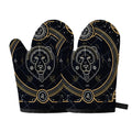 Vintage Leo Zodiac Sign Print Oven Mitts