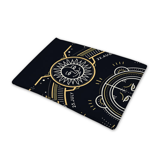 Vintage Leo Zodiac Sign Print Pet Cooling Mat Cover