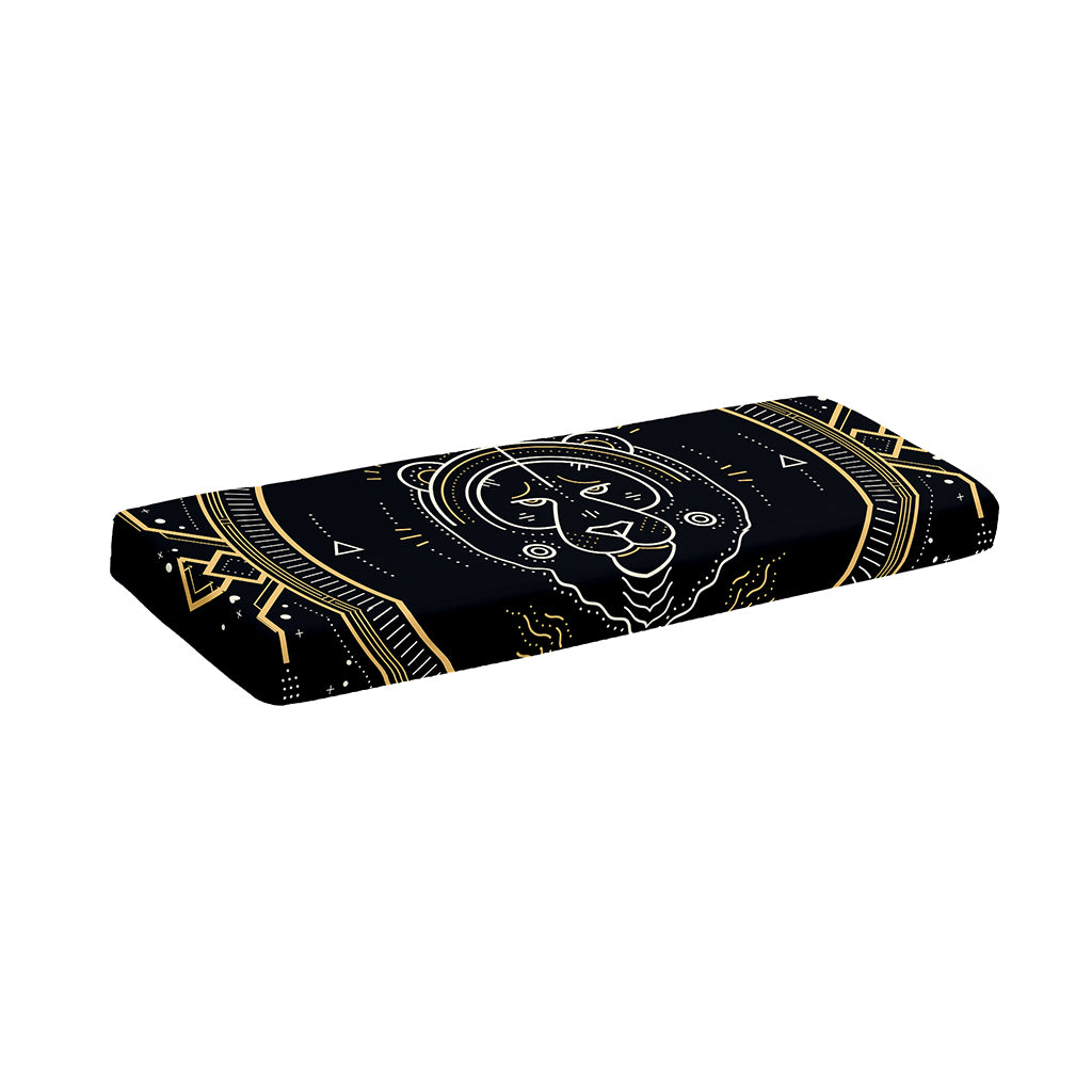 Vintage Leo Zodiac Sign Print Piano Keyboard Cover