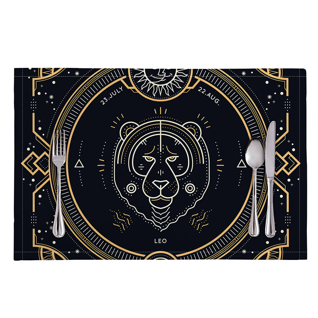 Vintage Leo Zodiac Sign Print Placemat