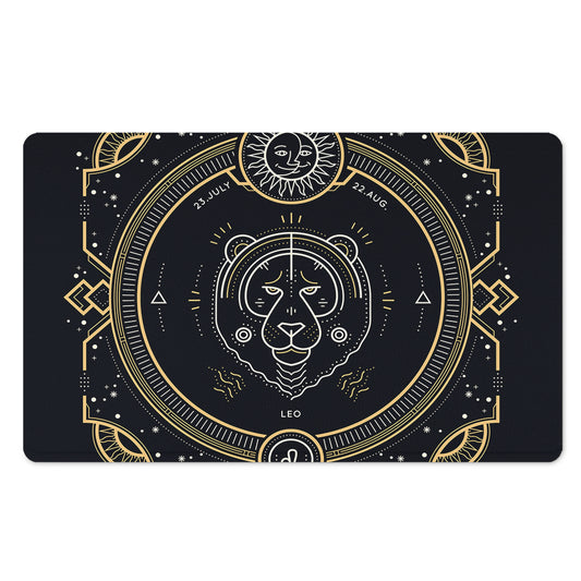 Vintage Leo Zodiac Sign Print Polyester Doormat