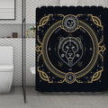 Vintage Leo Zodiac Sign Print Polyester Shower Curtain