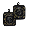 Vintage Leo Zodiac Sign Print Pot Holders