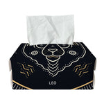 Vintage Leo Zodiac Sign Print Rectangle Tissue Box Cover