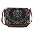 Vintage Leo Zodiac Sign Print Saddle Bag