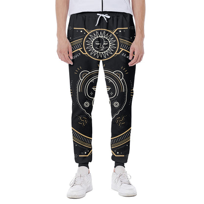 Vintage Leo Zodiac Sign Print Scuba Joggers