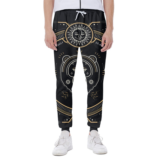 Vintage Leo Zodiac Sign Print Scuba Joggers