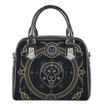 Vintage Leo Zodiac Sign Print Shoulder Handbag