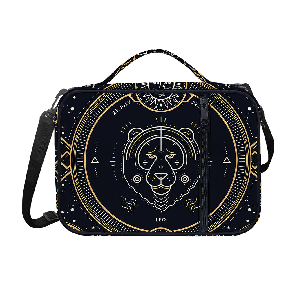 Vintage Leo Zodiac Sign Print Shoulder Strap Bible Bag