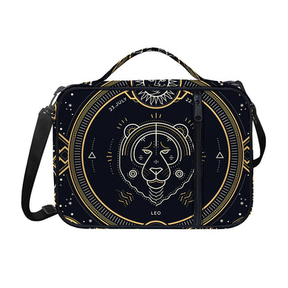 Vintage Leo Zodiac Sign Print Shoulder Strap Bible Bag