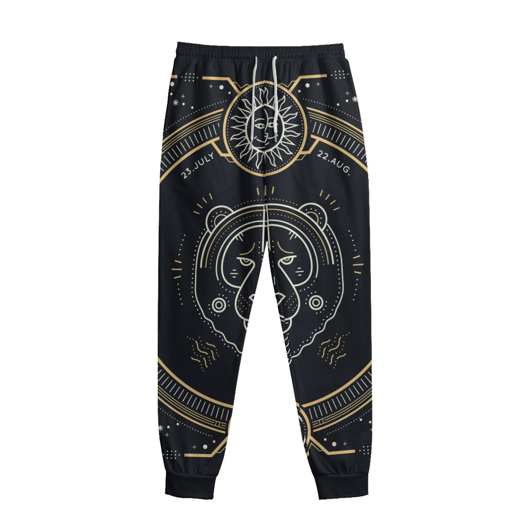 Vintage Leo Zodiac Sign Print Sweatpants