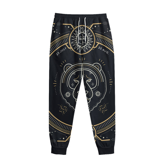 Vintage Leo Zodiac Sign Print Sweatpants