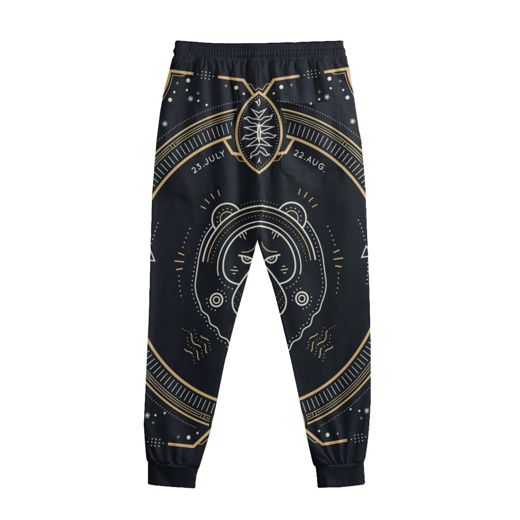 Vintage Leo Zodiac Sign Print Sweatpants