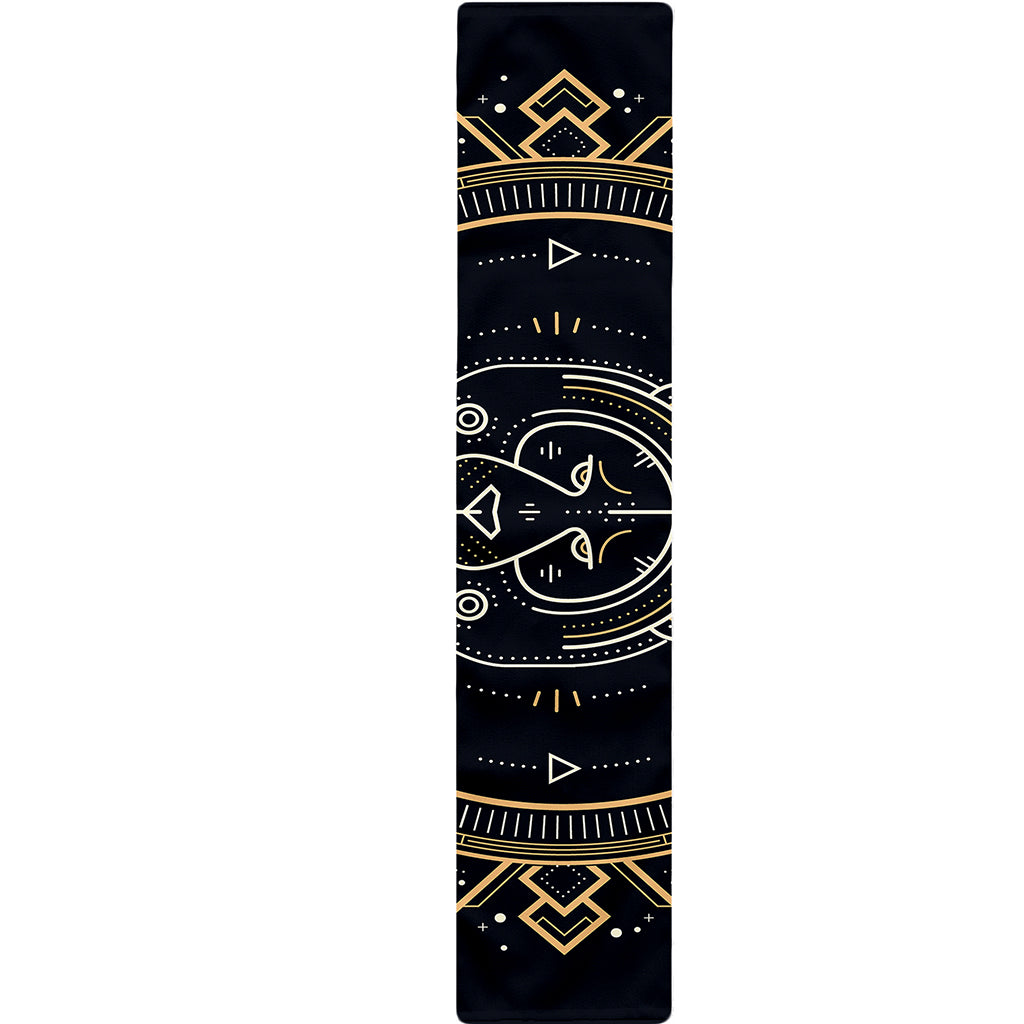Vintage Leo Zodiac Sign Print Table Runner