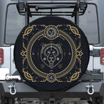 Vintage Leo Zodiac Sign Print Tire Cover