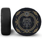 Vintage Leo Zodiac Sign Print Tire Cover