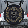 Vintage Leo Zodiac Sign Print Tire Cover With Camera Hole