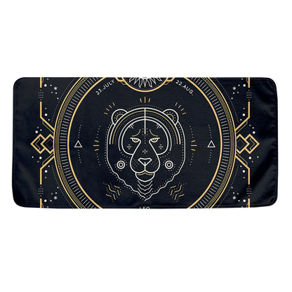 Vintage Leo Zodiac Sign Print Towel