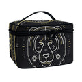 Vintage Leo Zodiac Sign Print Travel Makeup Bag