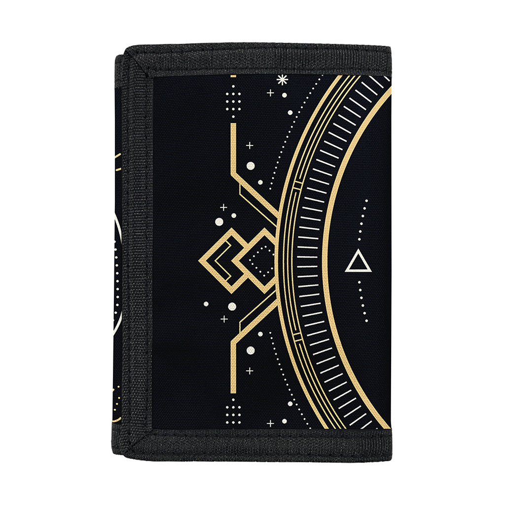 Vintage Leo Zodiac Sign Print Trifold Wallet