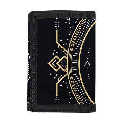 Vintage Leo Zodiac Sign Print Trifold Wallet
