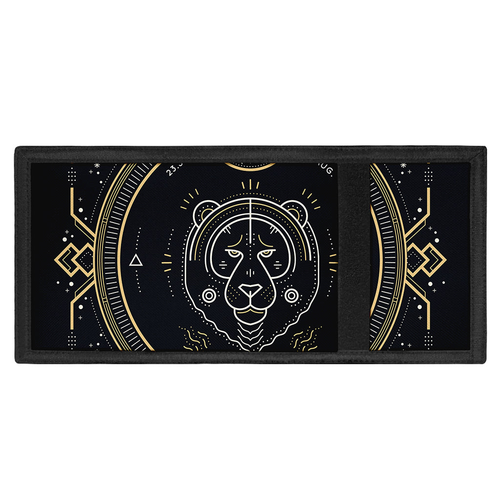 Vintage Leo Zodiac Sign Print Trifold Wallet