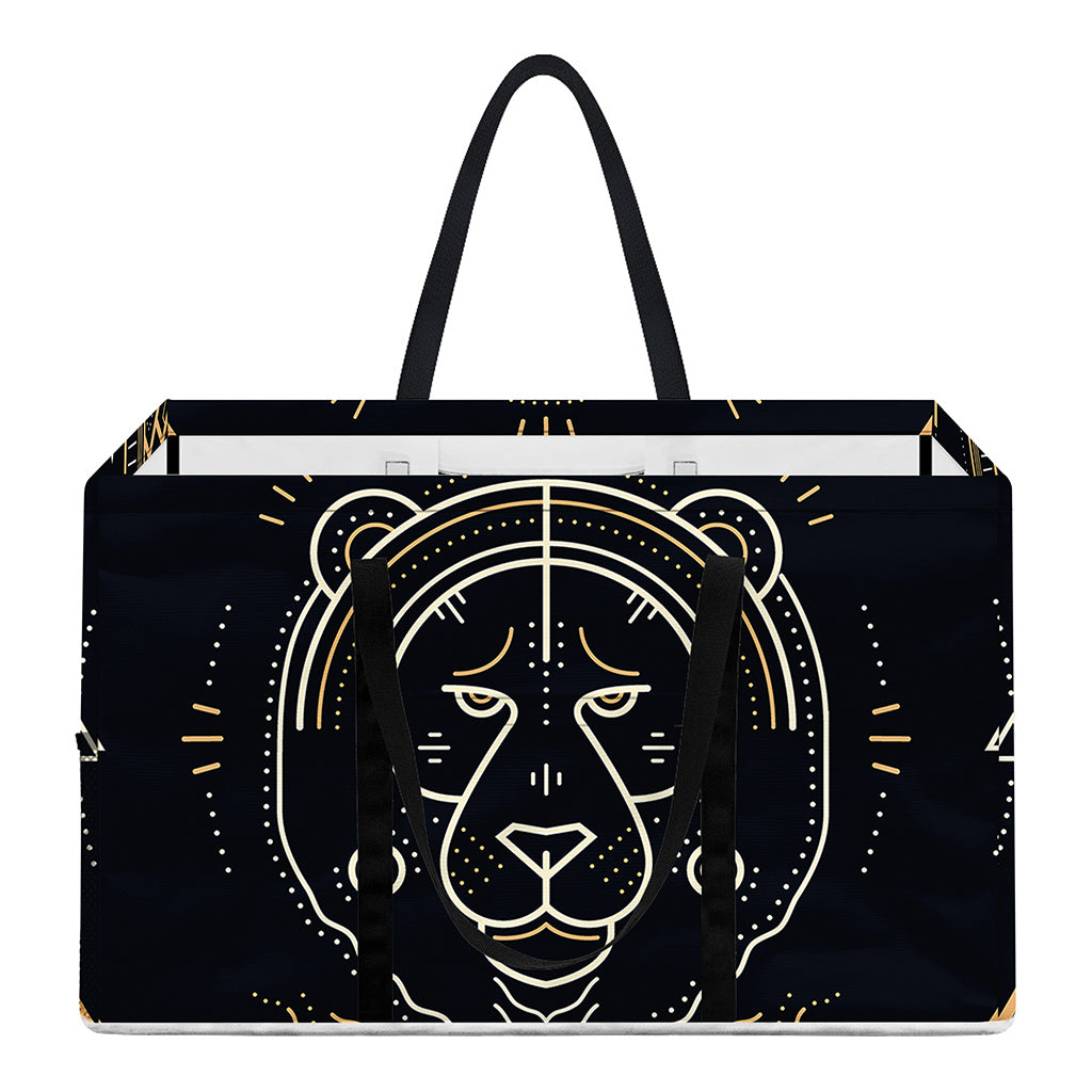 Vintage Leo Zodiac Sign Print Utility Tote Bag