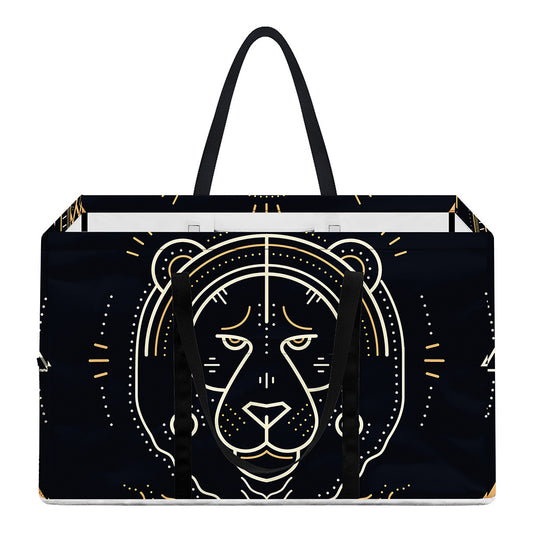 Vintage Leo Zodiac Sign Print Utility Tote Bag