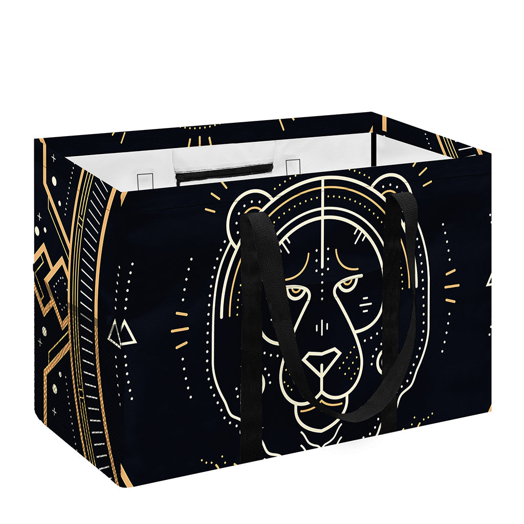 Vintage Leo Zodiac Sign Print Utility Tote Bag