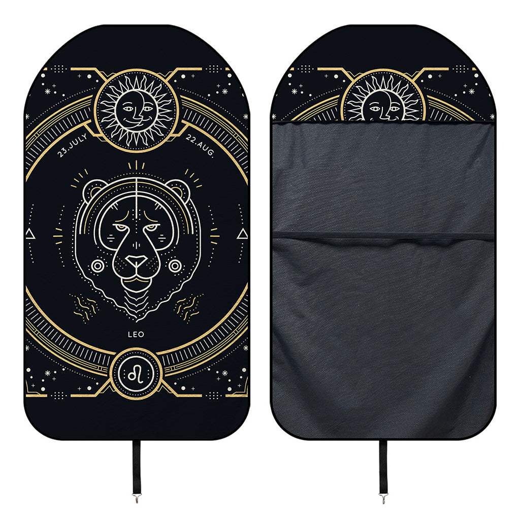 Vintage Leo Zodiac Sign Print Waterproof Car Seat Cover