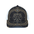 Vintage Leo Zodiac Sign Print White Mesh Trucker Hat