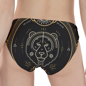 Vintage Leo Zodiac Sign Print Women's Panties