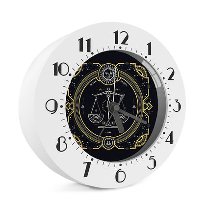 Vintage Libra Zodiac Sign Print Alarm Clock