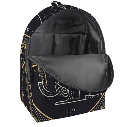 Vintage Libra Zodiac Sign Print Backpack
