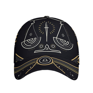 Vintage Libra Zodiac Sign Print Baseball Cap