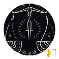 Vintage Libra Zodiac Sign Print Basketball