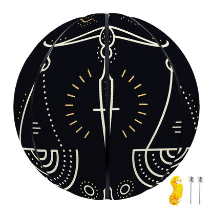Vintage Libra Zodiac Sign Print Basketball