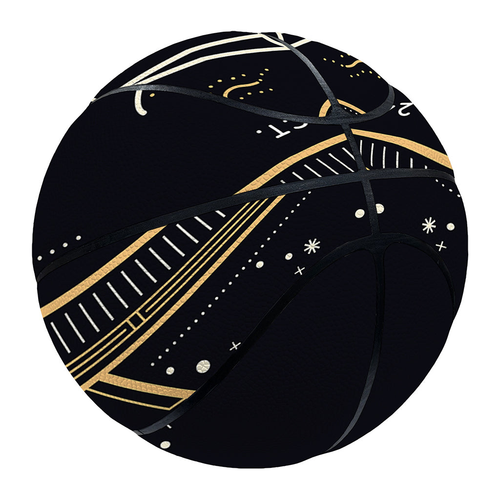 Vintage Libra Zodiac Sign Print Basketball
