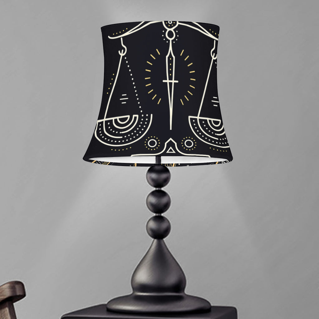 Vintage Libra Zodiac Sign Print Bell Lamp Shade