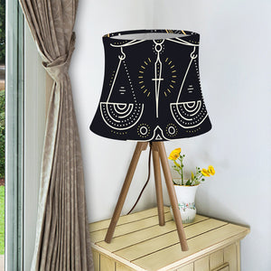 Vintage Libra Zodiac Sign Print Bell Lamp Shade