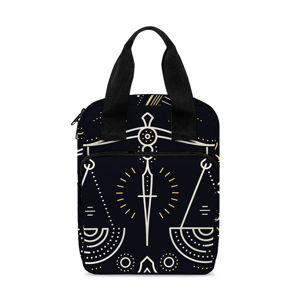 Vintage Libra Zodiac Sign Print Bible Tote Bag