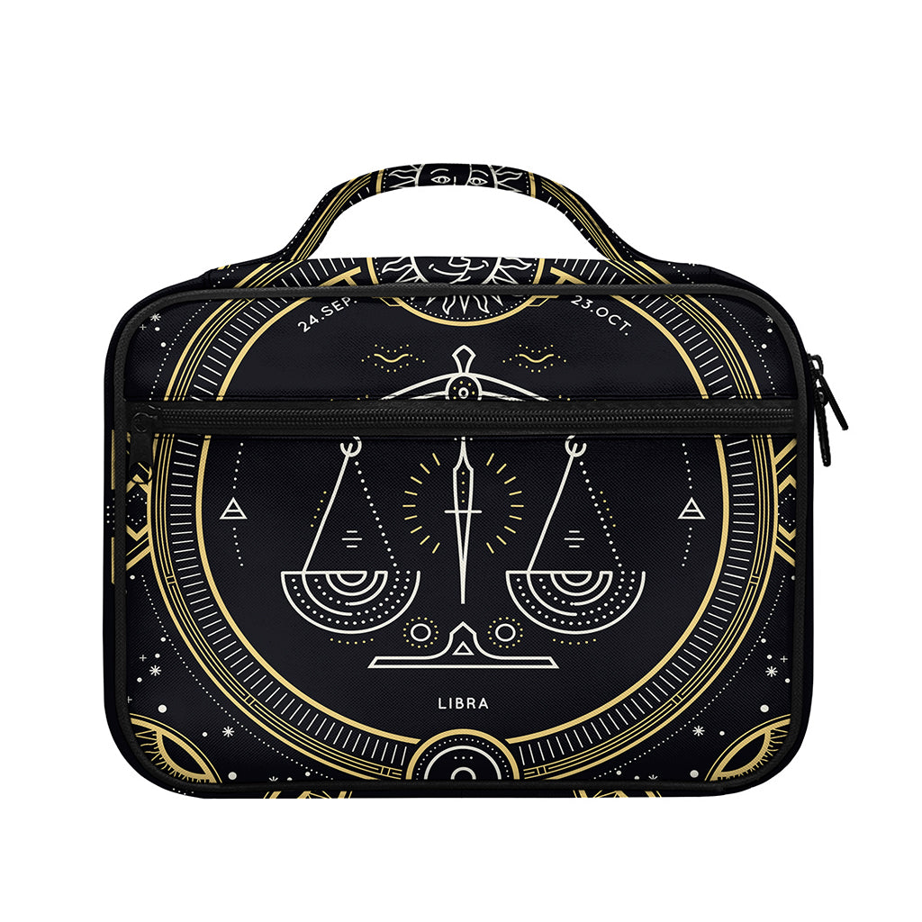 Vintage Libra Zodiac Sign Print Briefcase Bible Bag
