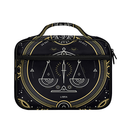 Vintage Libra Zodiac Sign Print Briefcase Bible Bag