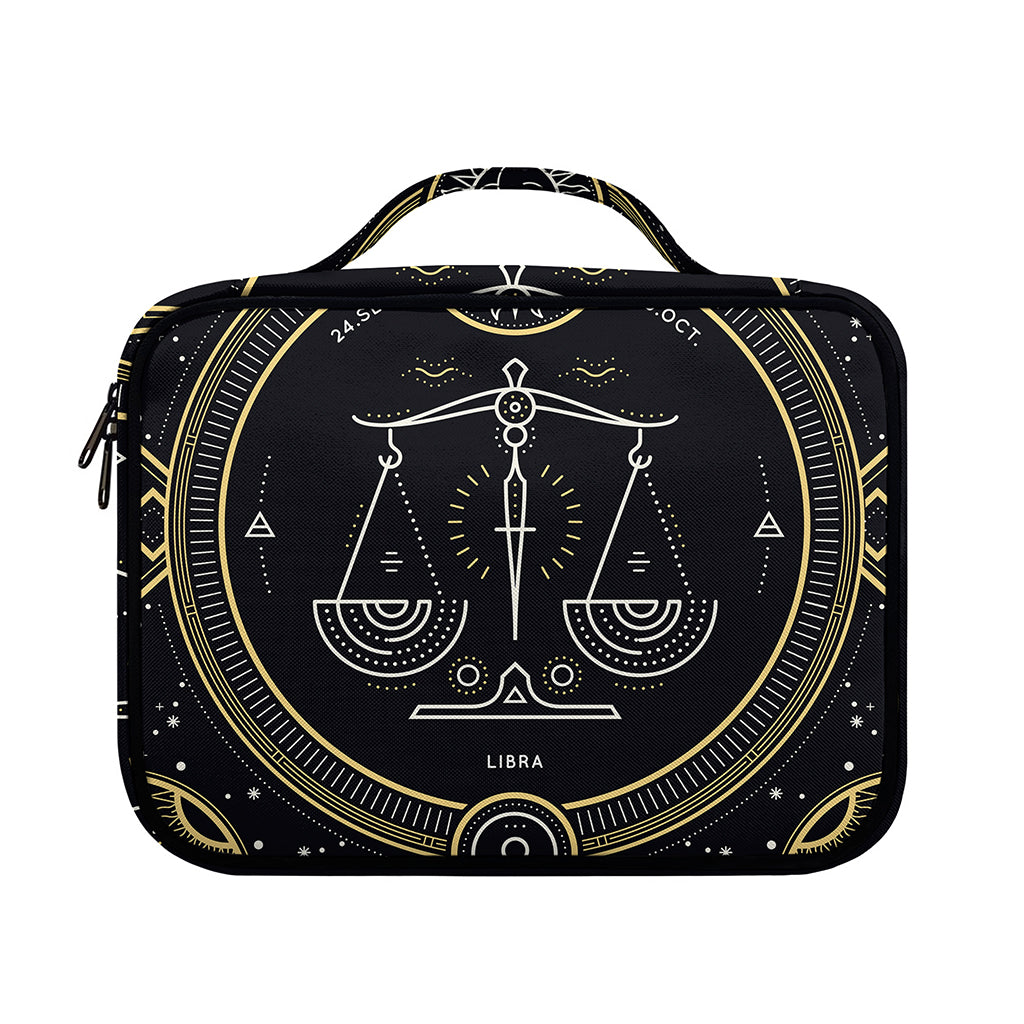 Vintage Libra Zodiac Sign Print Briefcase Bible Bag